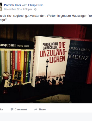 Patrick Harr berichtet von einem Treffen mit Philip Stein