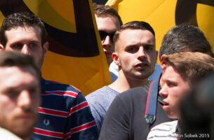 Philip Thaler bei der IB-Demo in Wien 2015